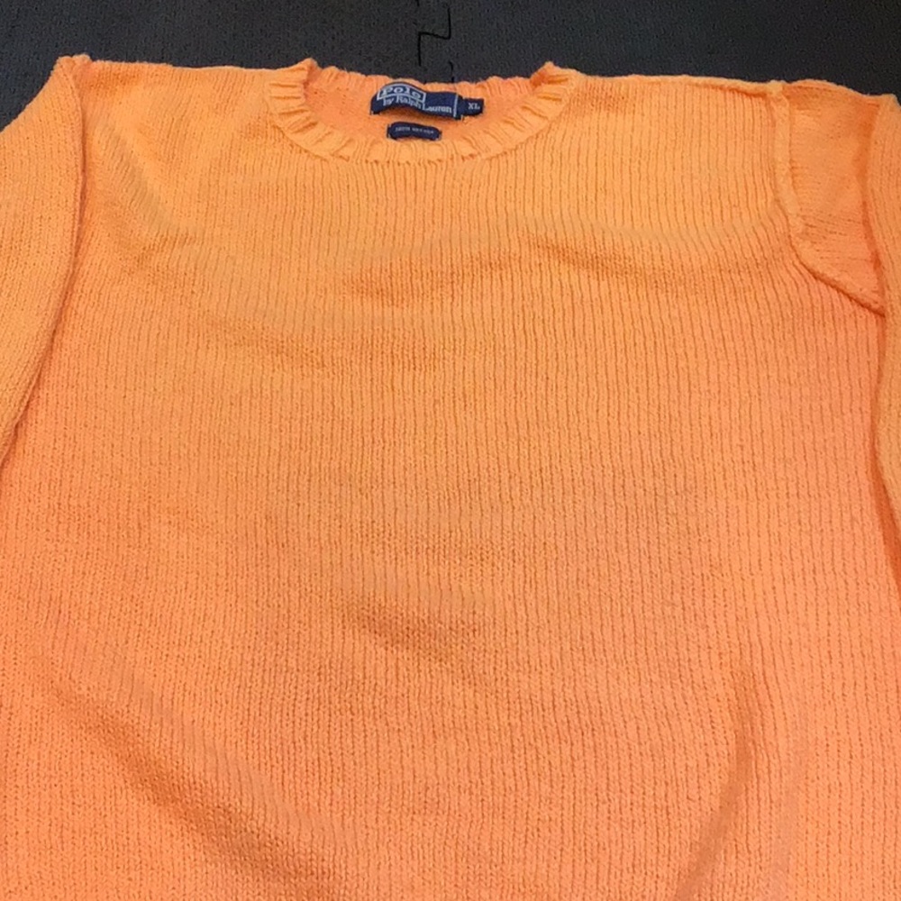 Polo by Ralph Lauren xl 100% cotton crewneck sweater with nice sleeve trimming